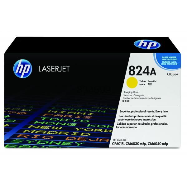 HP CB386A Amarillo Tambor de Imagen Original - 824A (Drum)