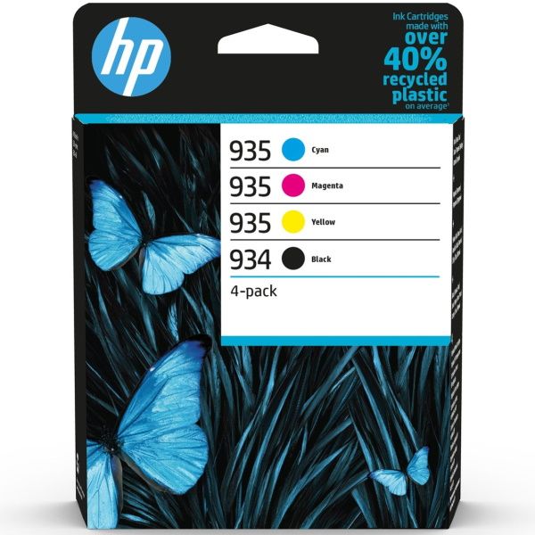 HP 934 + 935 Pack de 4 Cartuchos de Tinta Originales - 6ZC72AE