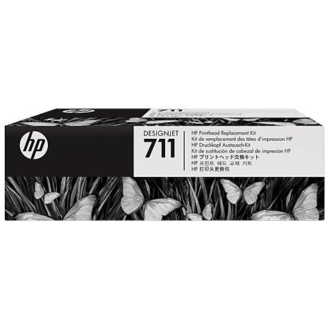 HP 711 Cabezal de Impresion Original + Pack de 4 Cartuchos de Tinta - C1Q10A