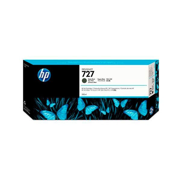 HP 727 Negro Mate Cartucho Tinta Original - C1Q12A