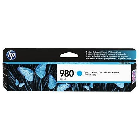 HP 980 Cyan Cartucho Tinta Original - D8J07A