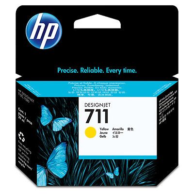 HP 711 Amarillo Cartucho Tinta Original - CZ132A