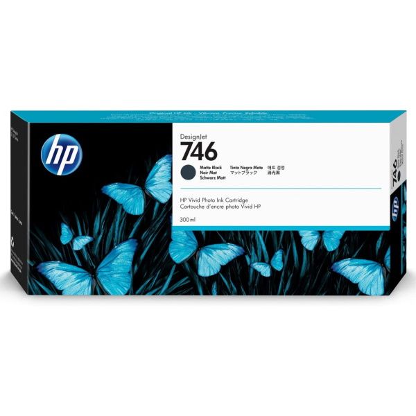 HP 746 Negro Mate Cartucho Tinta Original - P2V83A