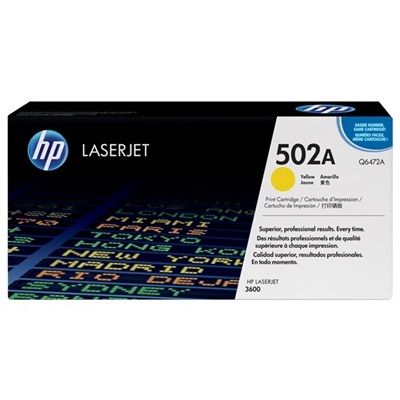 HP Q6472A Amarillo Toner Original - 502A