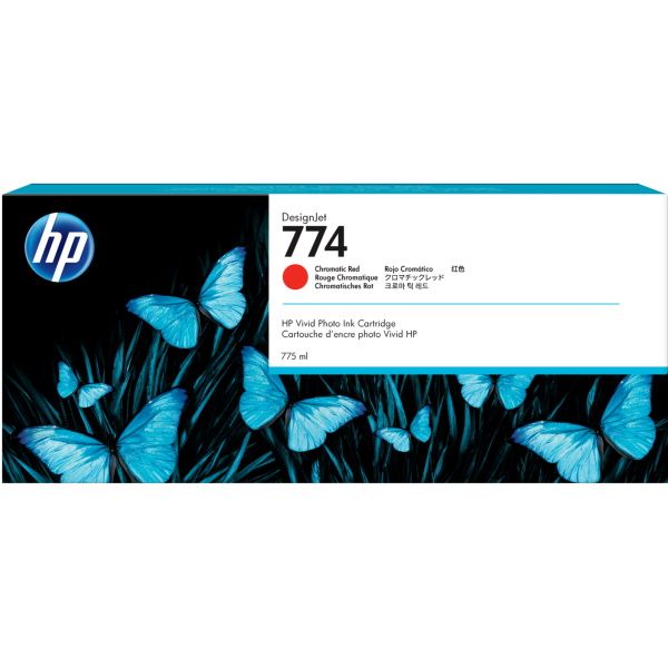 HP 774 Rojo Cromatico Cartucho Tinta Original - P2W02A