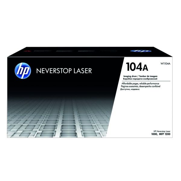 HP W1104A Negro Tambor de Imagen Original - 104A (Drum)