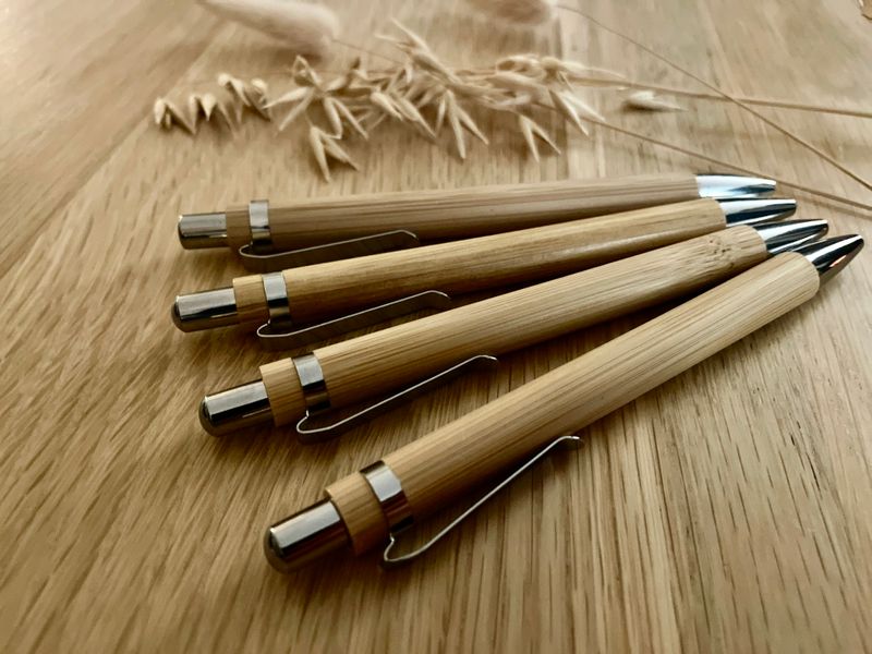 Houten bamboe pen