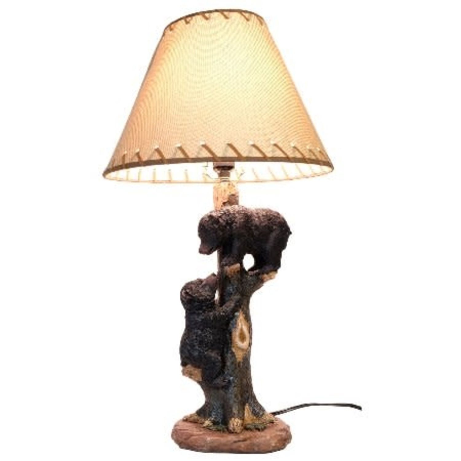 2 playing bears desk lamp