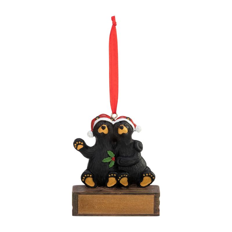 2 BEAR FAMILY MAGNETIC ORN