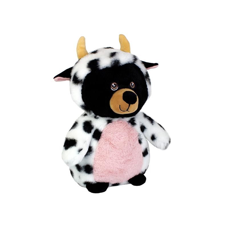 BLACK BEAR IN COW COSTUME