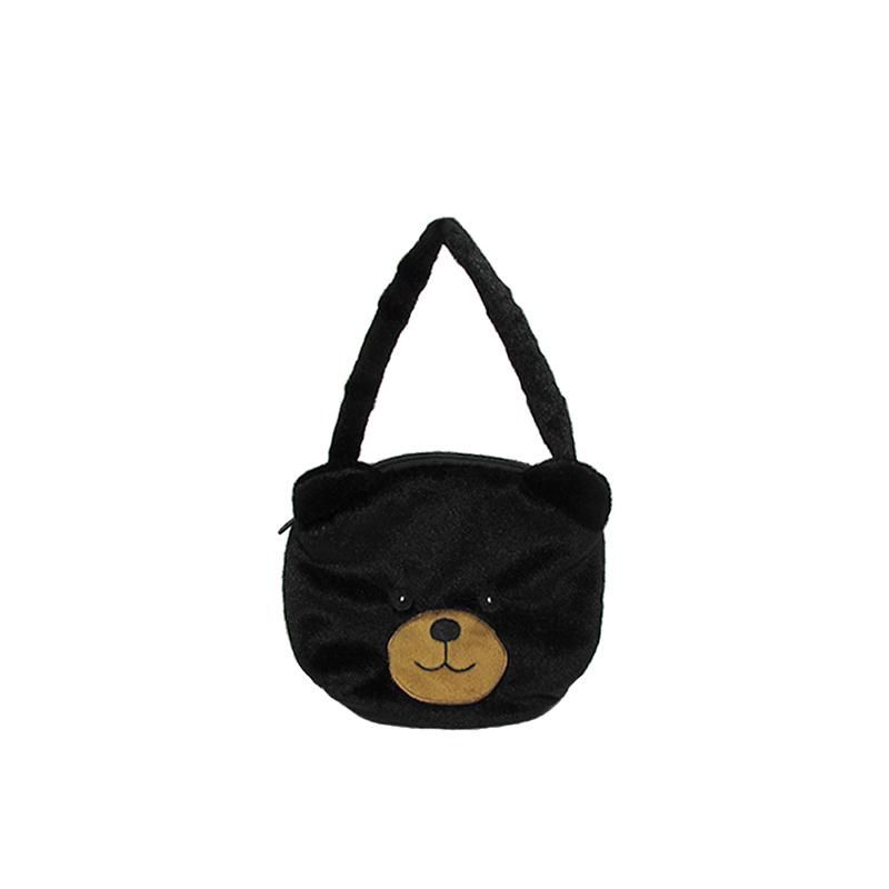 Blk bear face purse