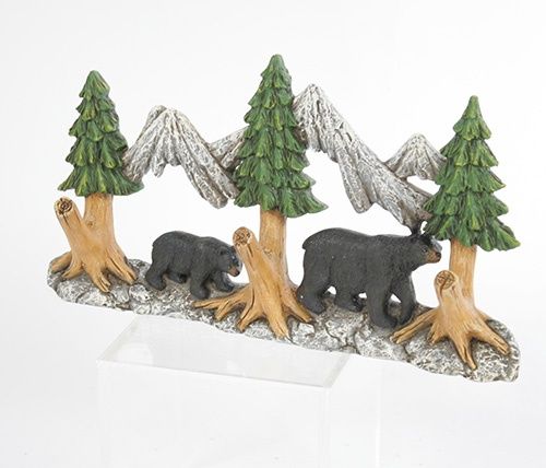 BEAR W/PINETREE HOOKS