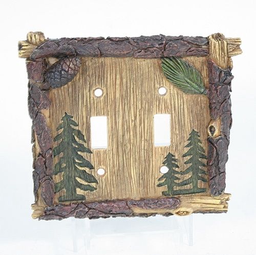 PINETREE DOUBLE SWITCH PLATE CVR
