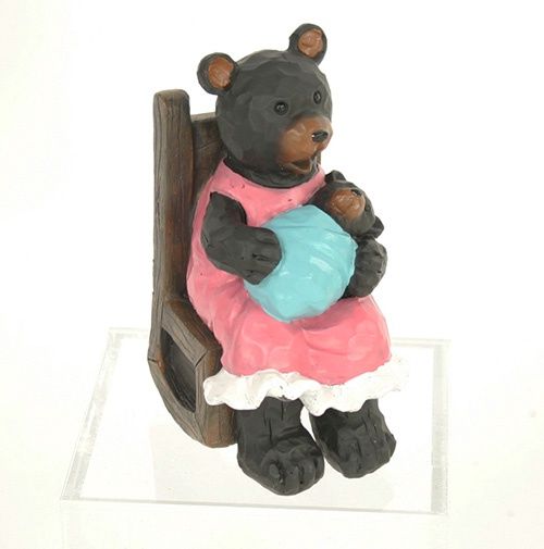 Mama bear rocking Baby bear