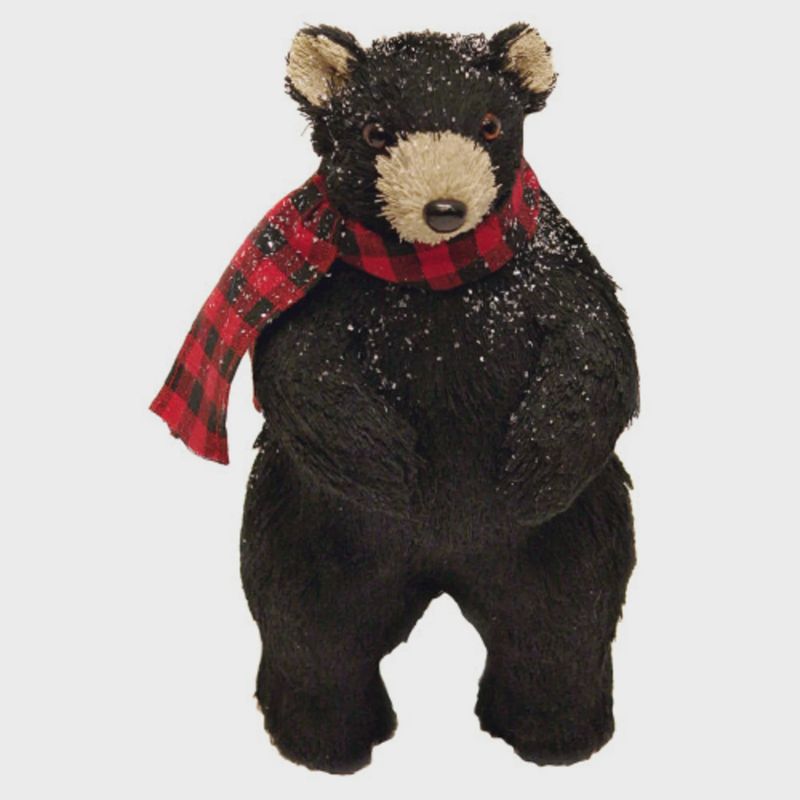 STANDING BLK STRAW BEAR