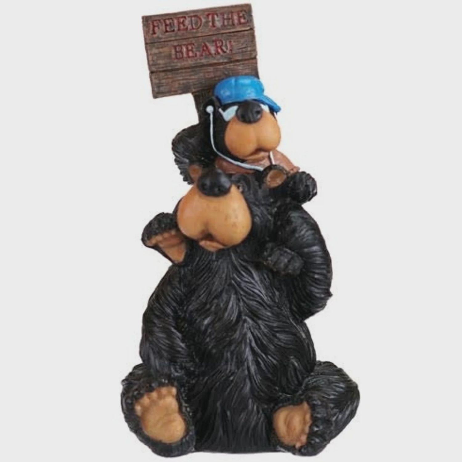 Willie Jr bear bank w/sign