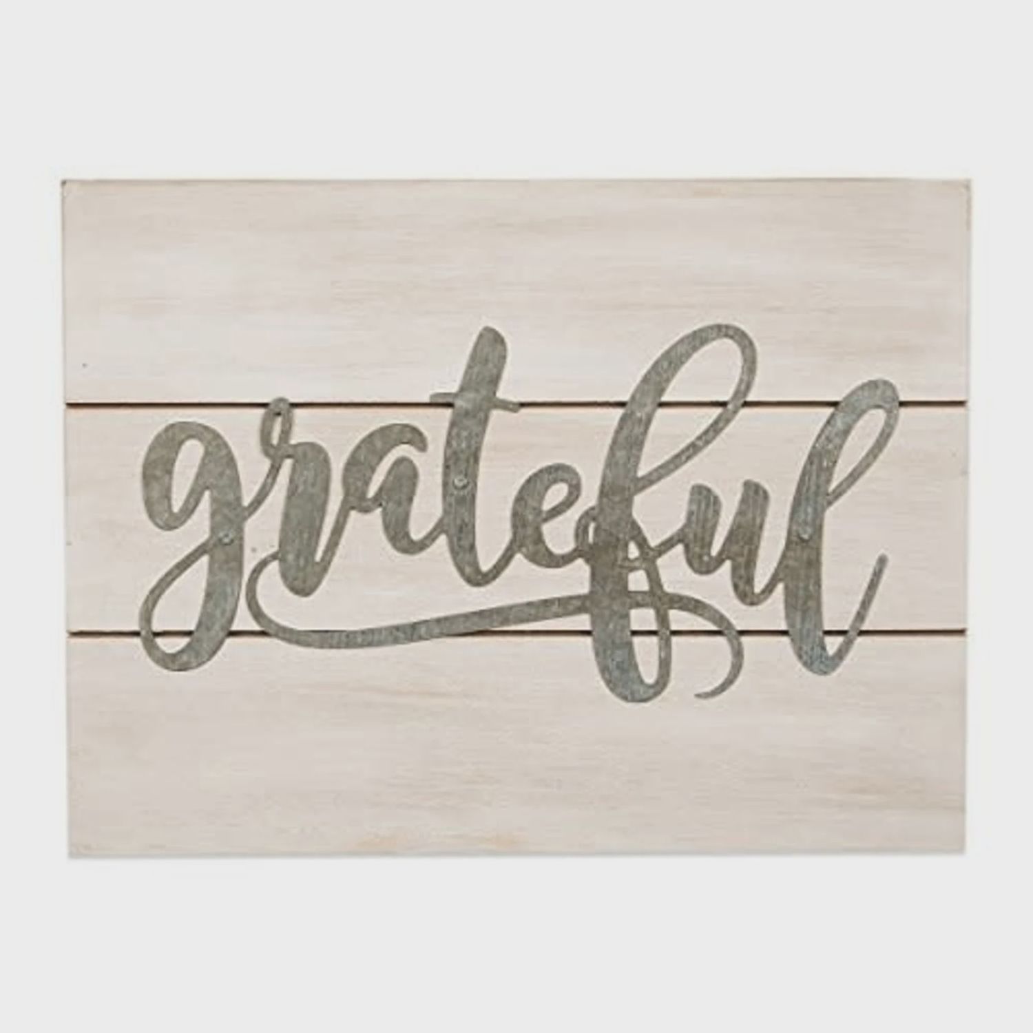 Grateful pallet sign