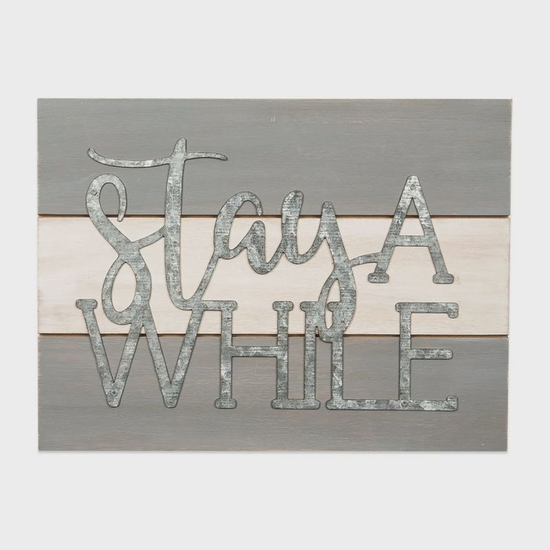 Stay A while pallet sign