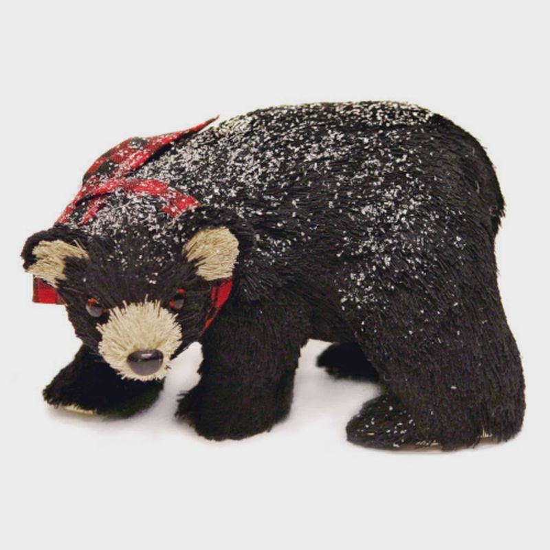 BLK STRAW BEAR LG