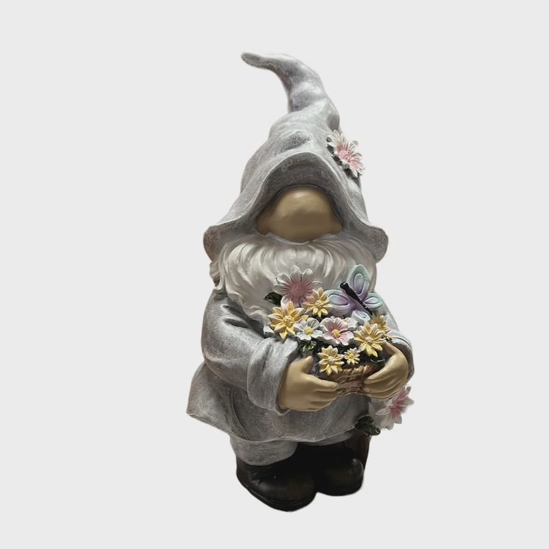 SPRING FLOWERS GNOME
