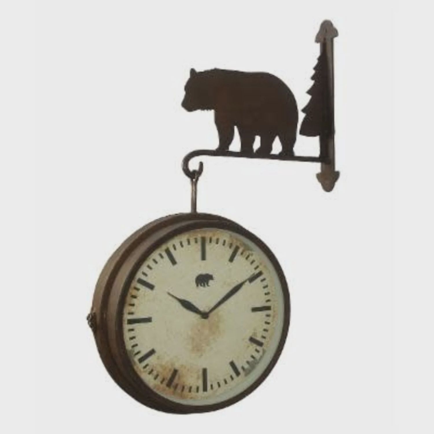 Metal Wall 2 side double clock