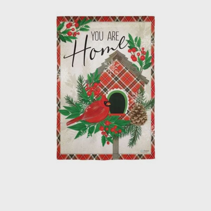 TARTAN BIRDHOUSE LG FLAG