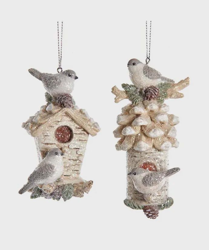 CHICKADEE BIRDHOUSE ORN