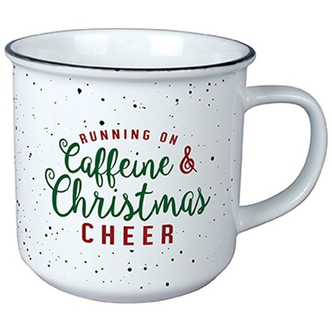 CAFFEINE &amp; CHEER VINTAGE MUG