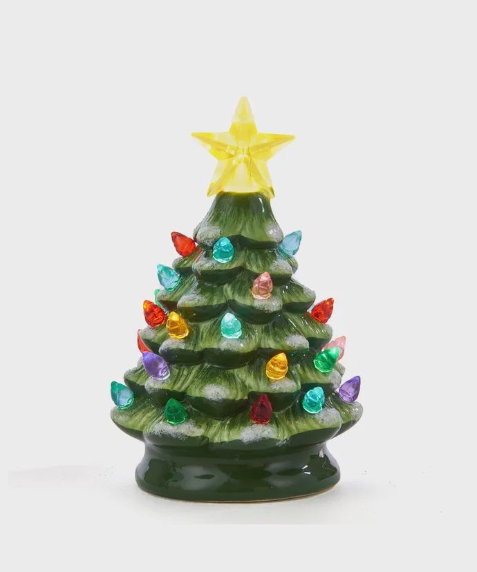 GREEN LED 5.5&quot; TREE W/LIGHTS