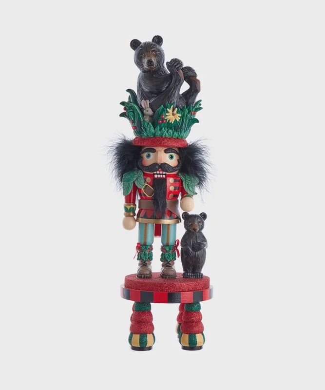 HOLLYWOOD BLK BEAR HAT NUTCRACKER