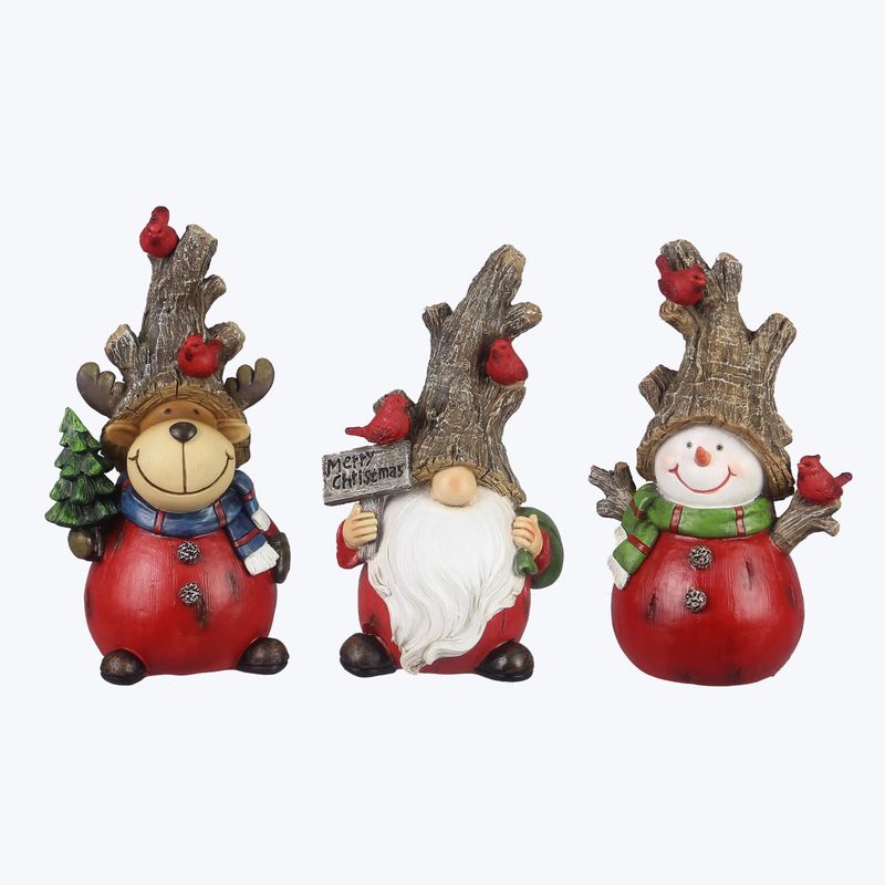 CHRISTMAS GNOME W/RUSTIC HAT