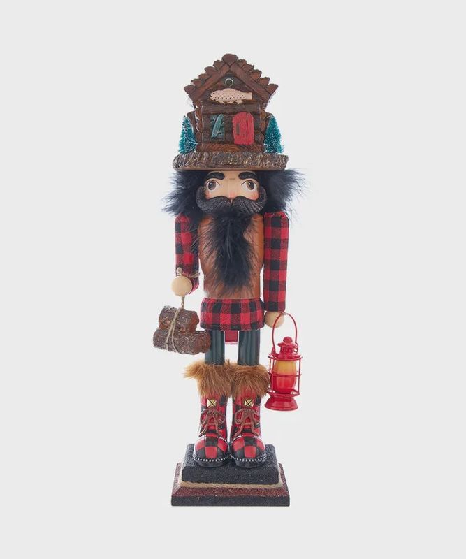 LODGE NUTCRACKER W/CABIN HAT