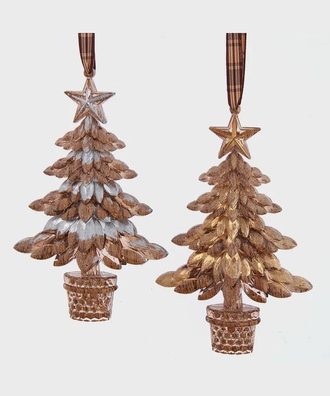 RUSTIC GLAM TREE ORN