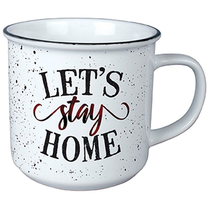 LET&#39;S STAY HOME MUG