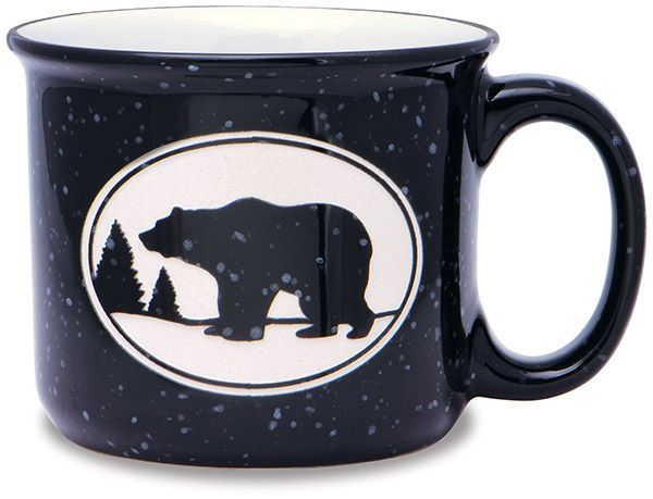BEAR BLACK CAMP MUG