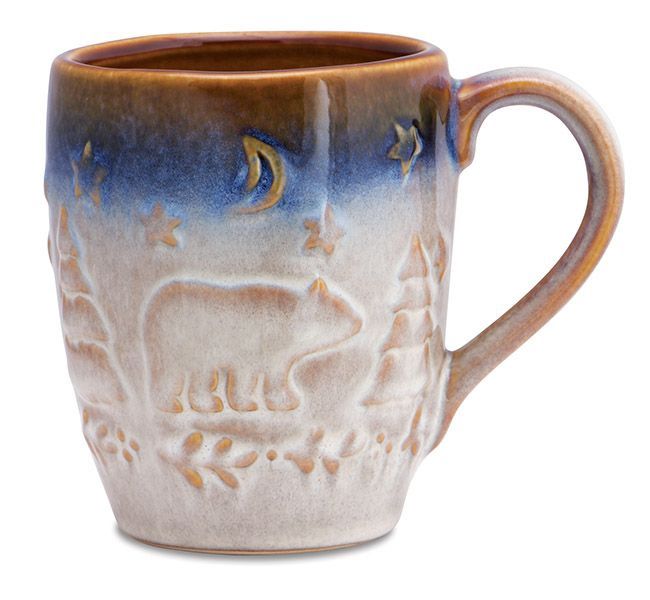 COZY BLUE/GRAY  BEAR MUG