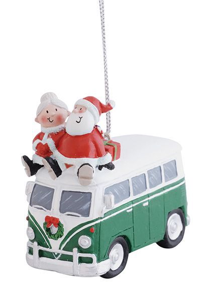 OLD STYLE VAN W/SANTA ORN