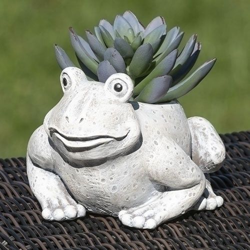 Mini pudgy frog planter