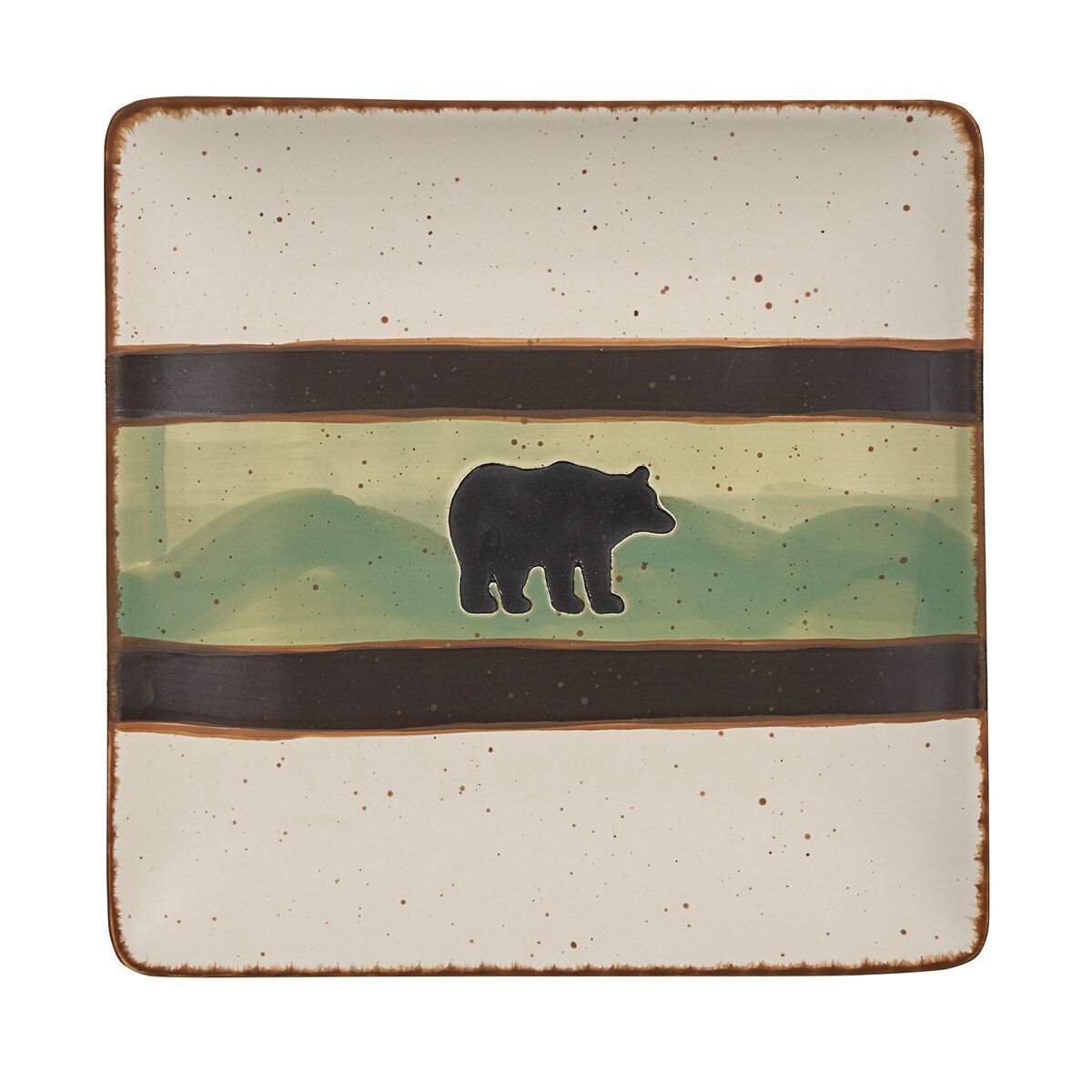 SKYLINE BEAR SALAD PLATE