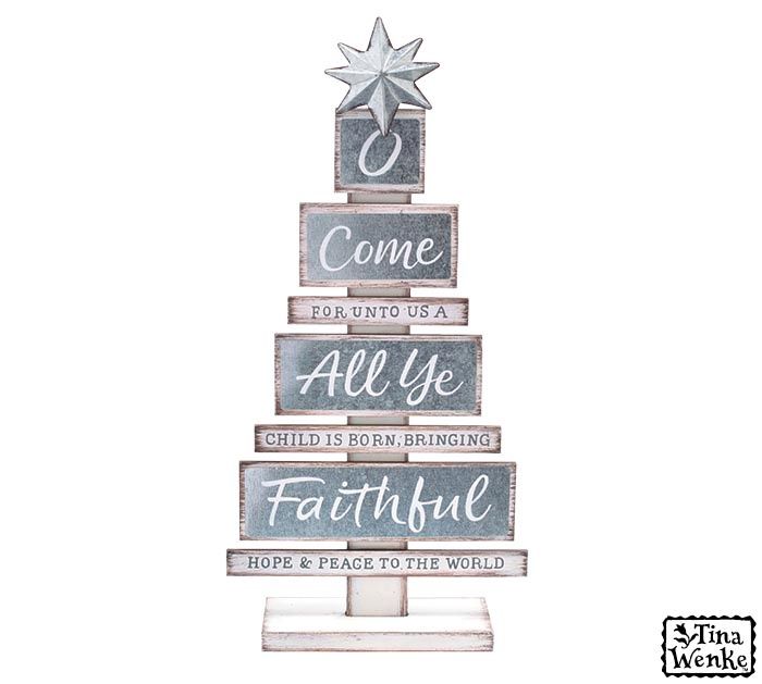 SLAT CHRSTMS TREE/O COME ALL YE FAITHFUL