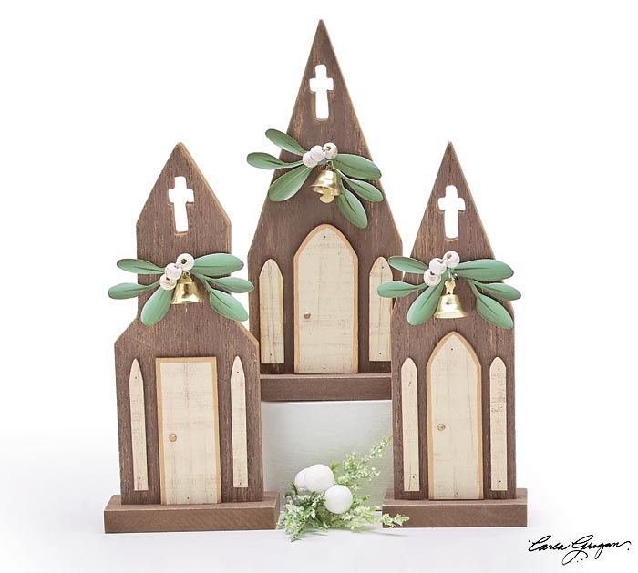 WOODEN CHRISTMAS CHURCH