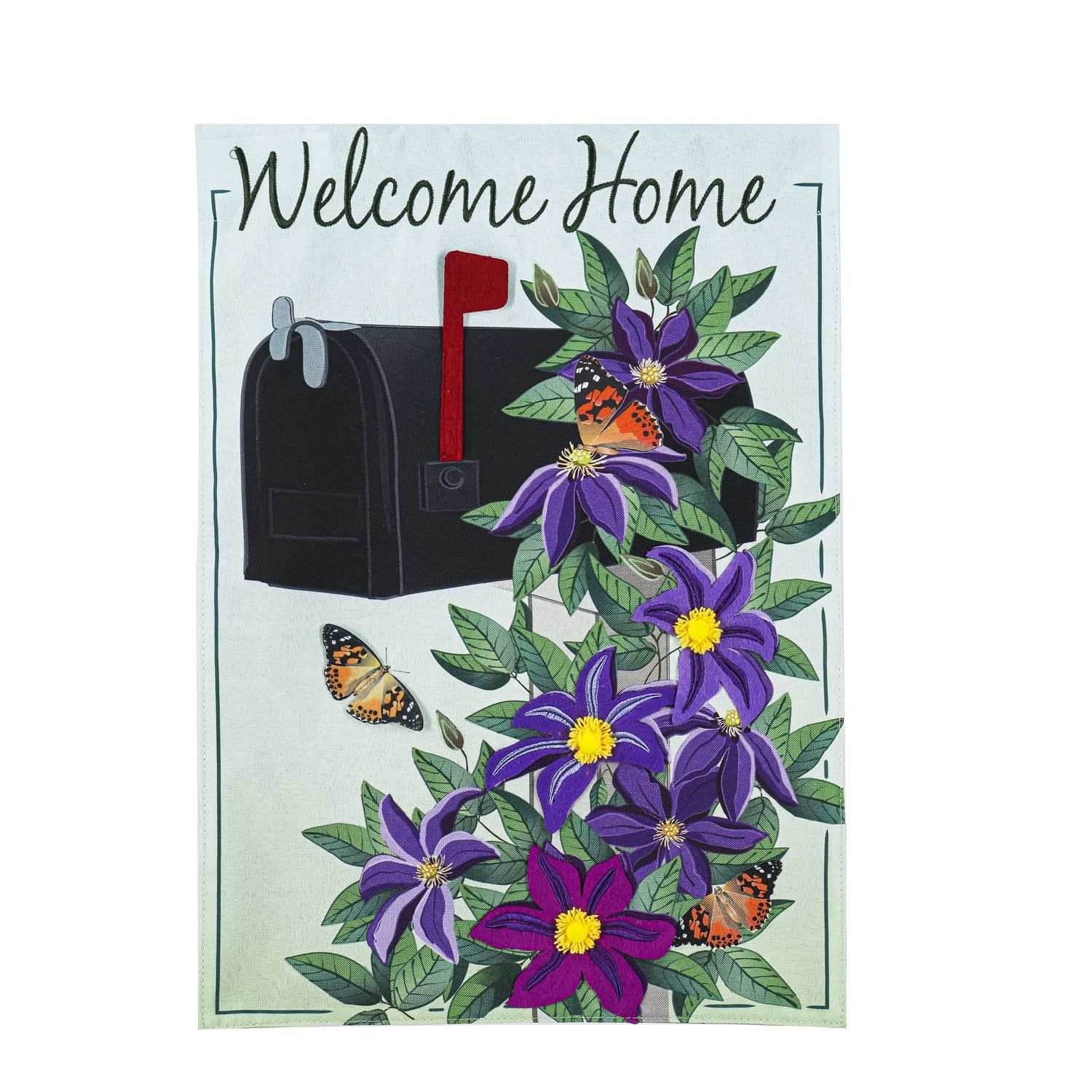 CLEMATIS MAILBOX GRDN FLG