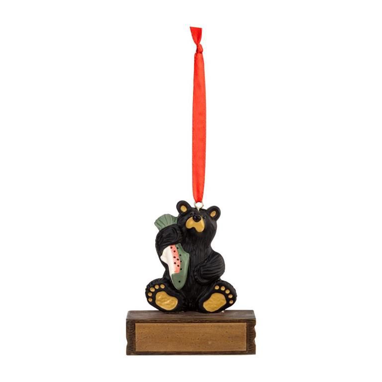 BEAR FISHING MAGNETIC  ORN