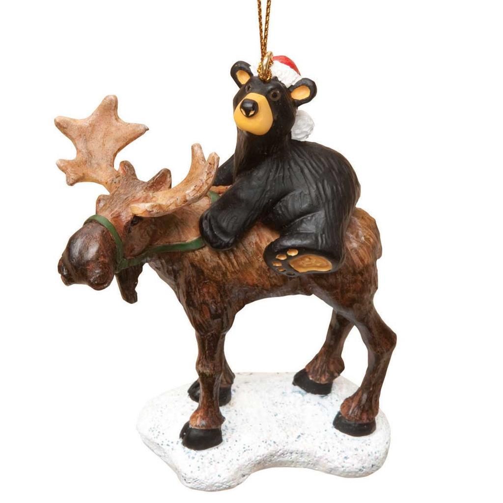 Bear Riding Moose Orn