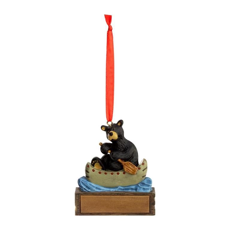 BEAR PADDLE CANOE MAGNETIC ORN