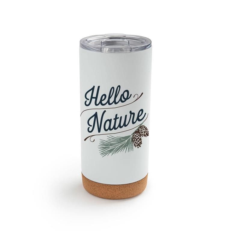 HELLO NATURE TUMBLER W/LID