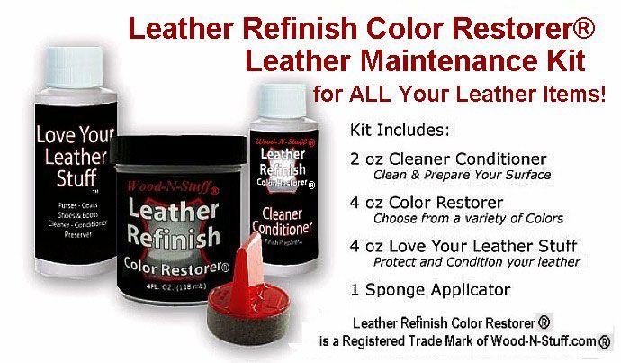 Leather Refinish Color Restorer & Maintenance Kit®