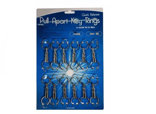 Pull-Apart-Key-Rings (Pack of 12)