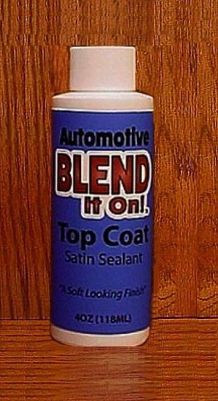 BLEND It On! AUTOMOTIVE - Top Coat Satin Finish Sealer Use after you have used BLEND It On! Refinish Color Restorer®.