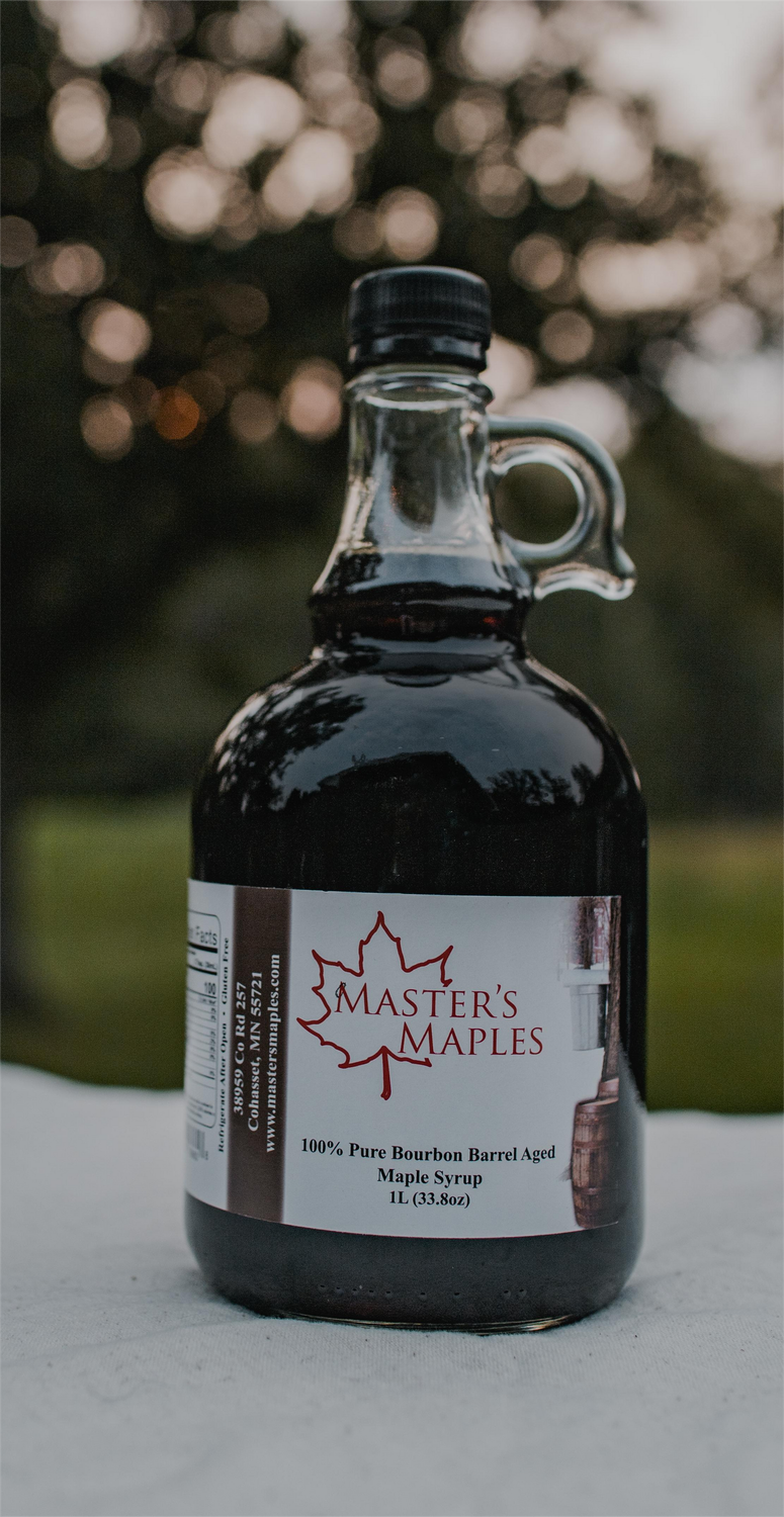 1L 100% Pure Bourbon Barrel Aged Maple Syrup